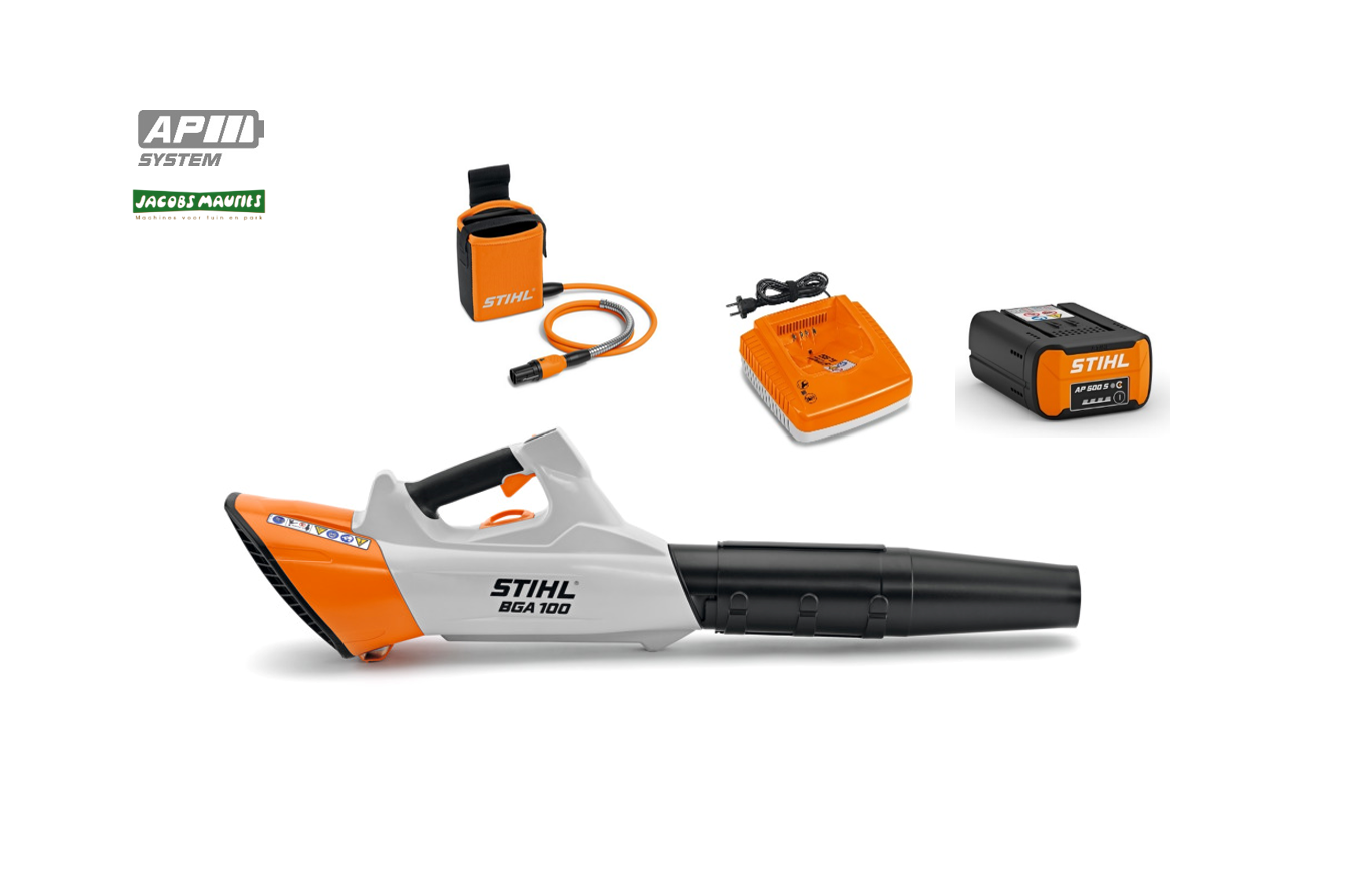 Stihl BGA 100 accu bladblazer (met AP 500 S accu en AL 501 lader)