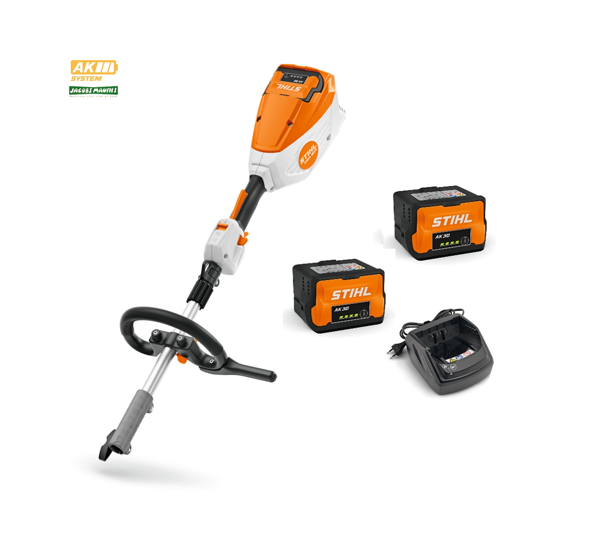 Stihl KMA 80 R accu combimotor (met 2x AK 30 S accu en AL 101 lader)