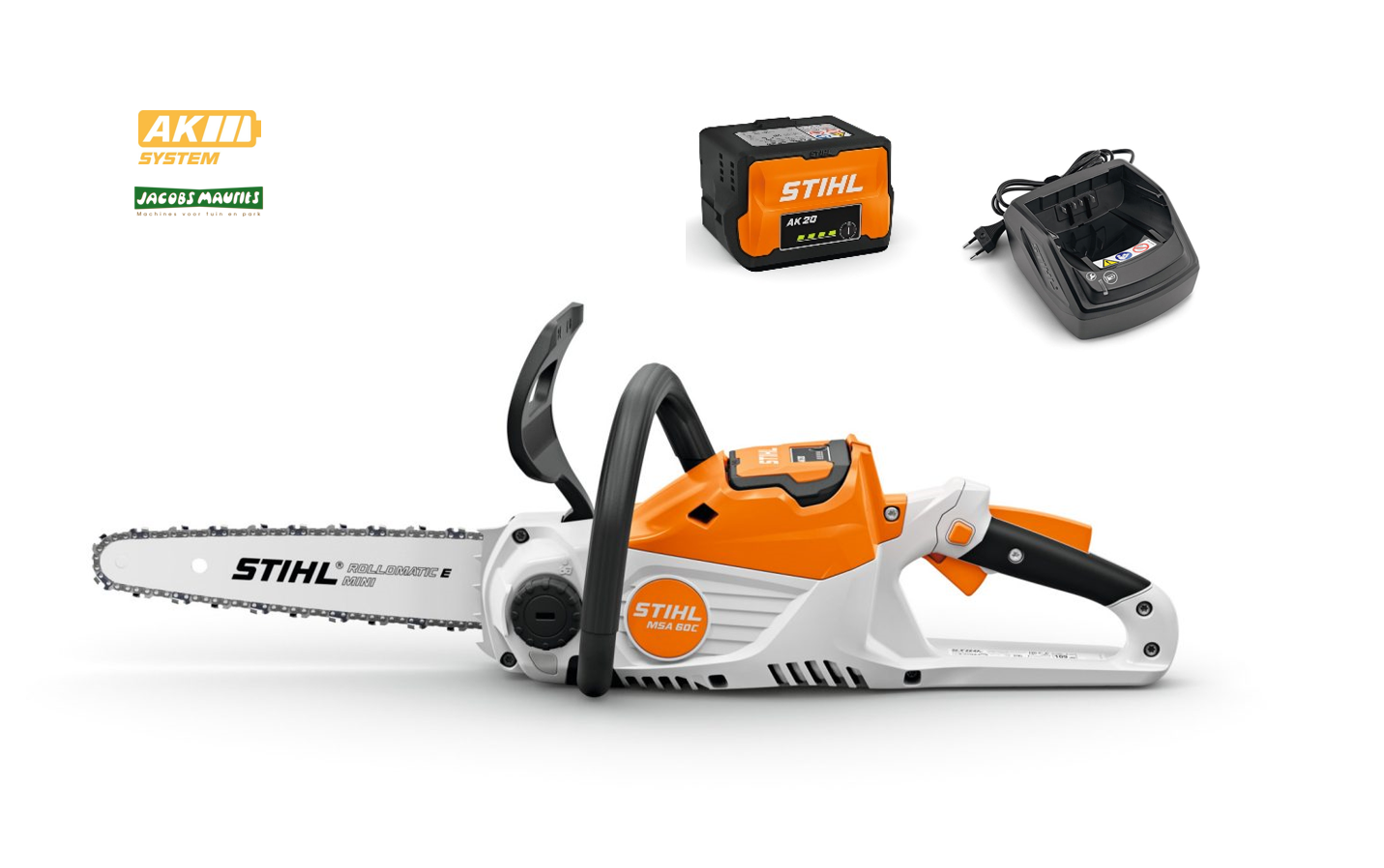 Stihl MSA 70 accu kettingzaag (met accu AK 20 en lader AL 101)
