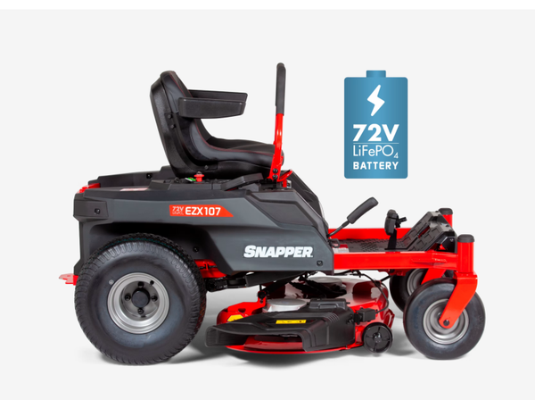 Snapper EZR107 accu zero-trun zitmaaier (107cm)