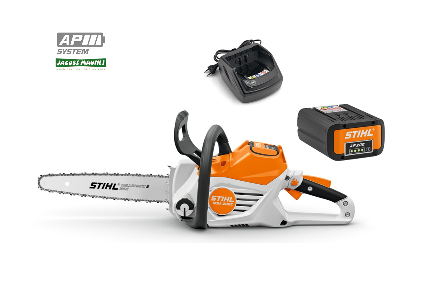 Stihl MSA 200 C-B accu kettingzaag (met AP 200 S accu en AL 101 lader)