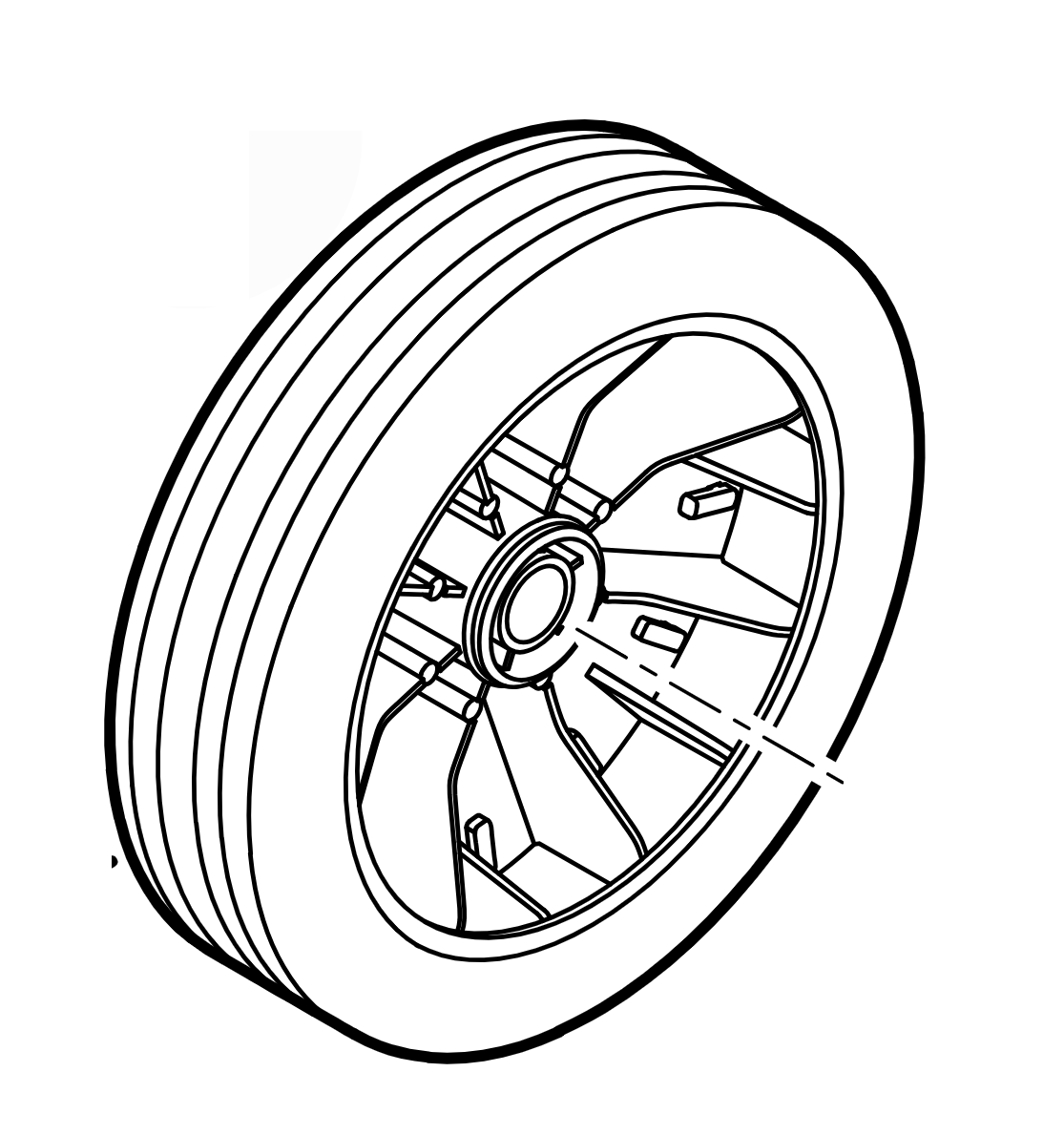 Stihl 6008 700 0400 wiel
