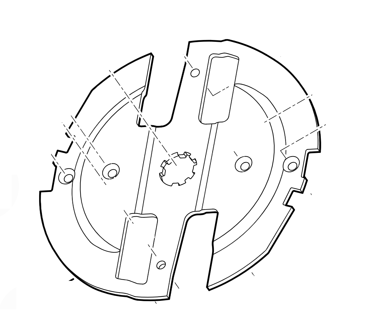 Stihl 6011 702 1100 messenschijf