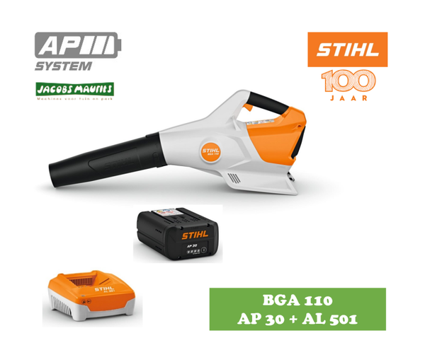 Stihl BGA 110 accu bladblazer (set met AP 30 accu en AL 501 lader)