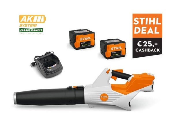 Stihl BGA 60 accu bladblazer (met 2x AK 10 accu en lader AL 101 )