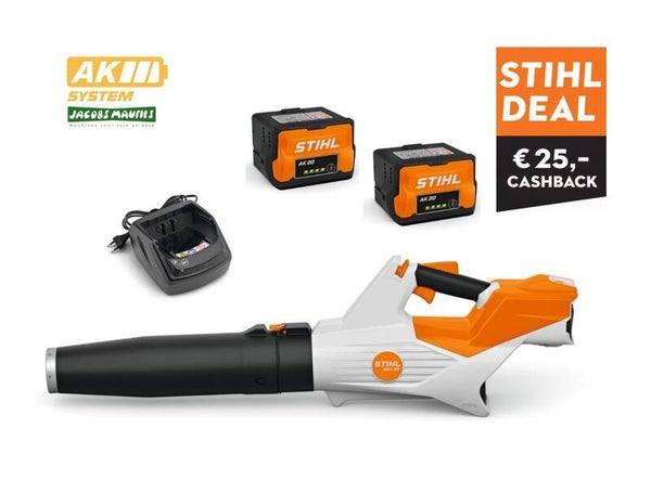 Stihl BGA 60 accu bladblazer (met 2x AK 20 accu en lader AL 101 )