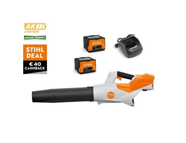 Stihl BGA 50 accu bladblazer (met 2x AK 20 accu en AL 101 oplader)