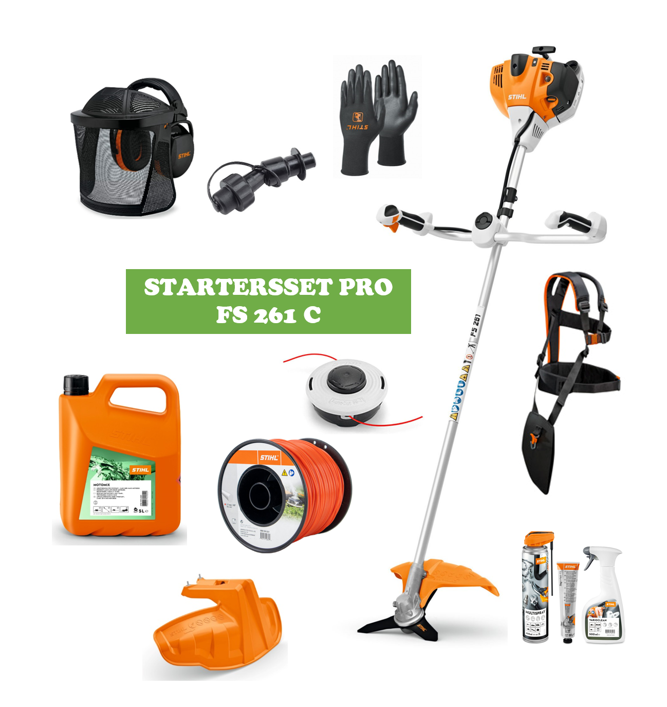 Stihl FS 261 C-E benzine bosmaaier startersset PRO