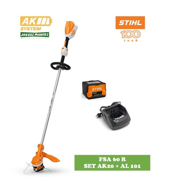 Stihl FSA 60 R accu grastrimmer (met AK 20 accu en lader AL 101)