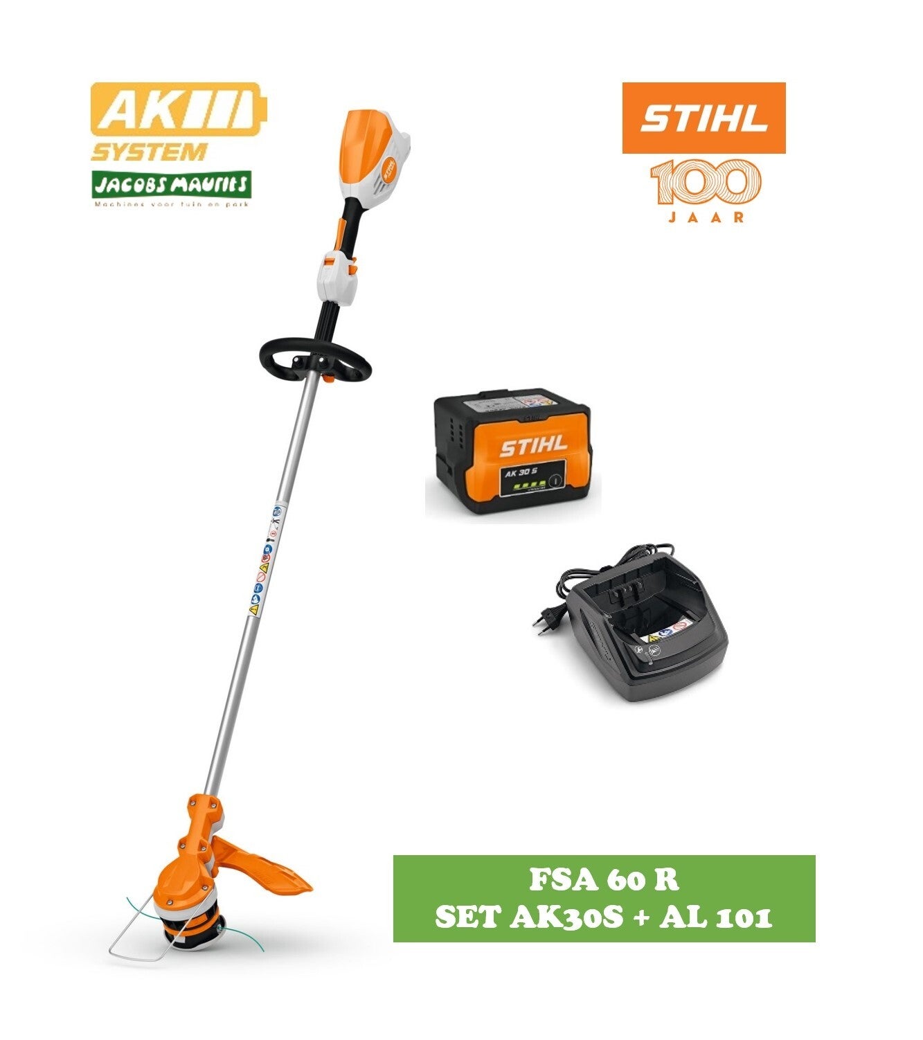 Stihl FSA 60 R accu grastrimmer (met AK 30 S accu en lader AL 101)