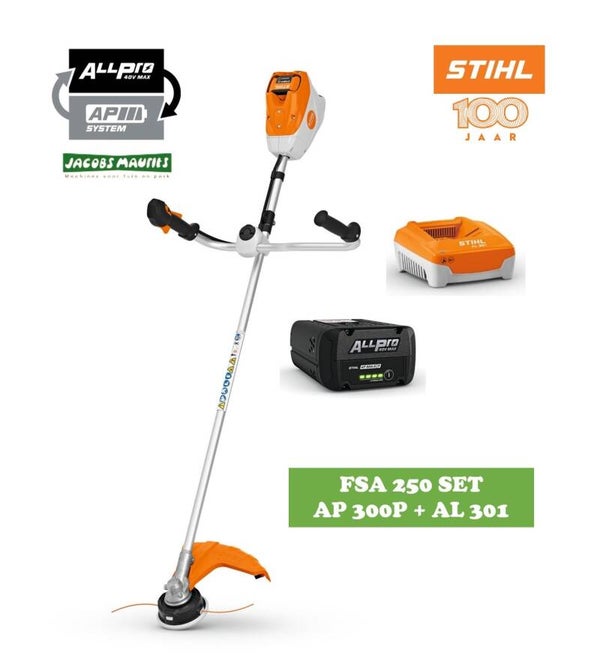 Stihl FSA 250 PRO accu bosmaaier (met AP 300 P accu en AL 301 lader)