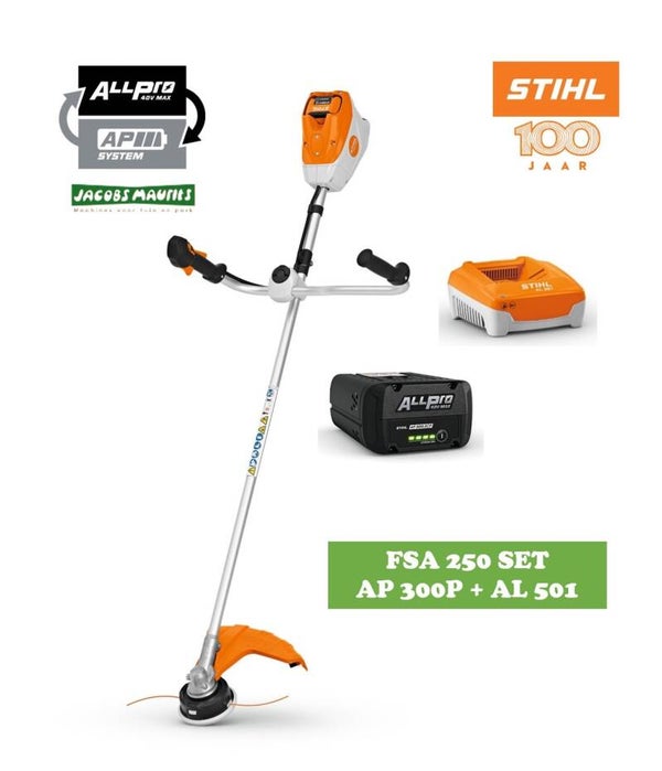 Stihl FSA 250 PRO accu bosmaaier (met AP 300 P accu en AL 501 lader)
