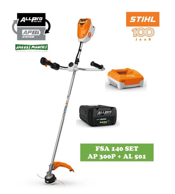 Stihl FSA 140 accu bosmaaier (met AP 300 P accu en AL 501 lader)