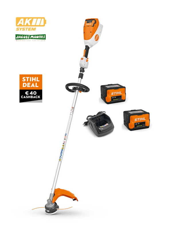 Stihl FSA 80 R accu grastrimmer (met 2x AK 10 accu en AL 101 lader)