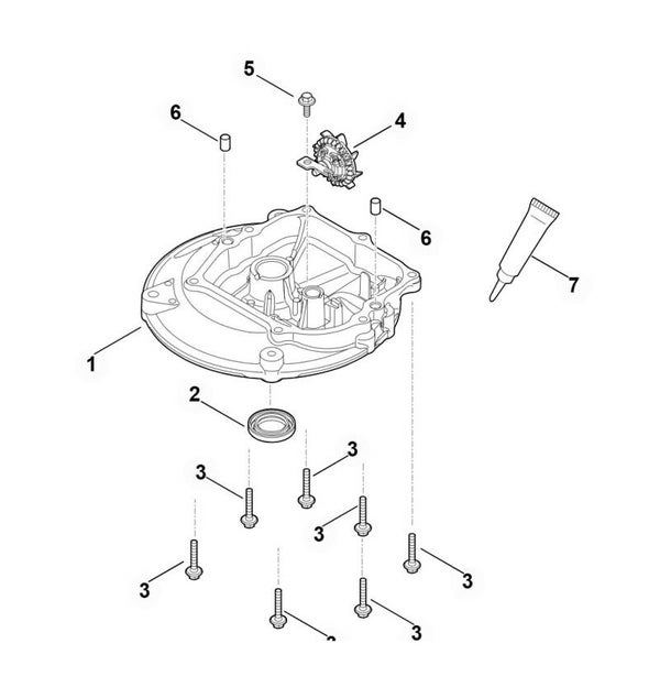 Stihl onderdelenlijst oliecarter voor motor EVC 205.0