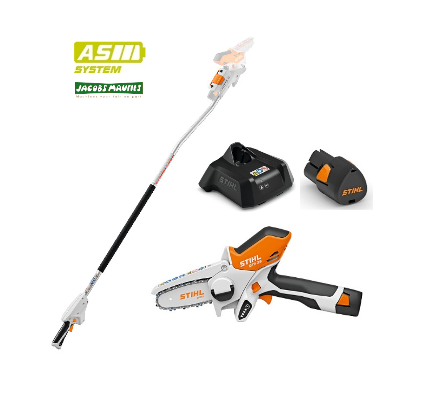 Stihl GTA 26 accu snoeizaag set + verlengsteel