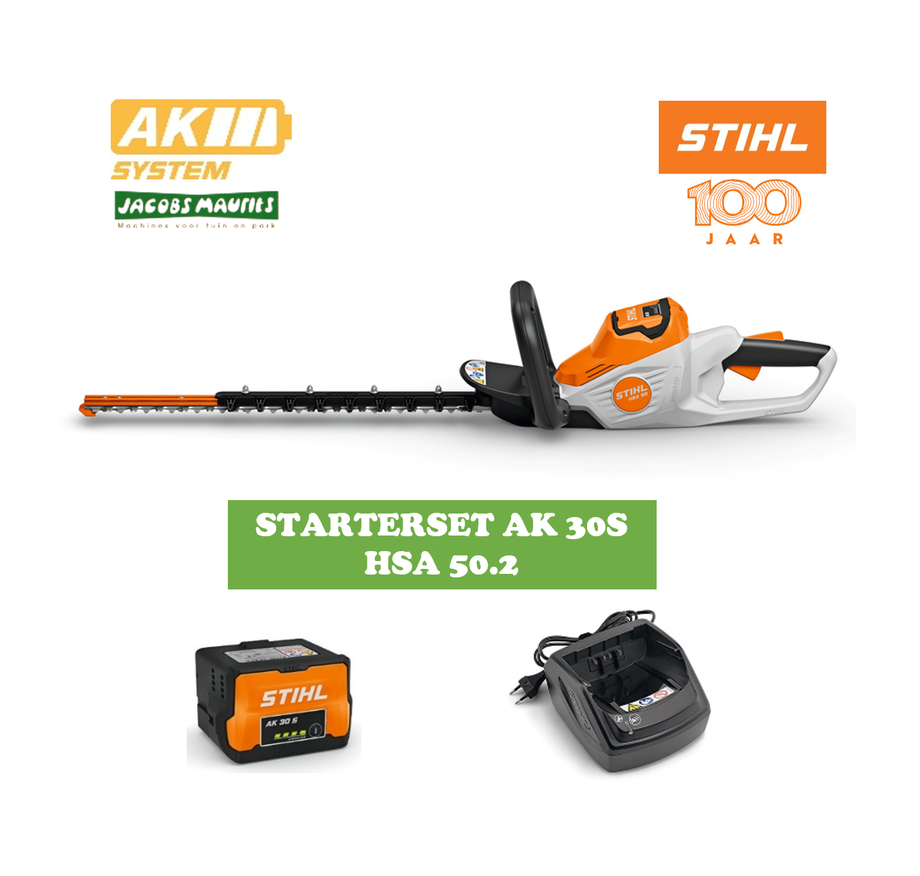 Stihl HSA 50 accu heggenschaar (met AK 30 S accu en AL 101 lader)