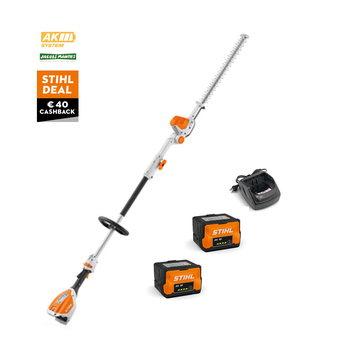 Stihl HLA 56 accu  heggenschaar op steel (met 2x AK 10 accu en AL 101 lader)