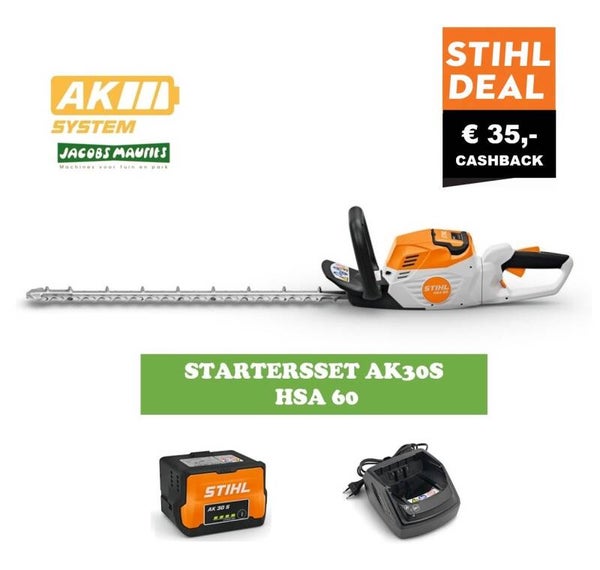 Stihl HSA 60 accu heggenschaar (met AK 30 S accu en lader AL 101 )