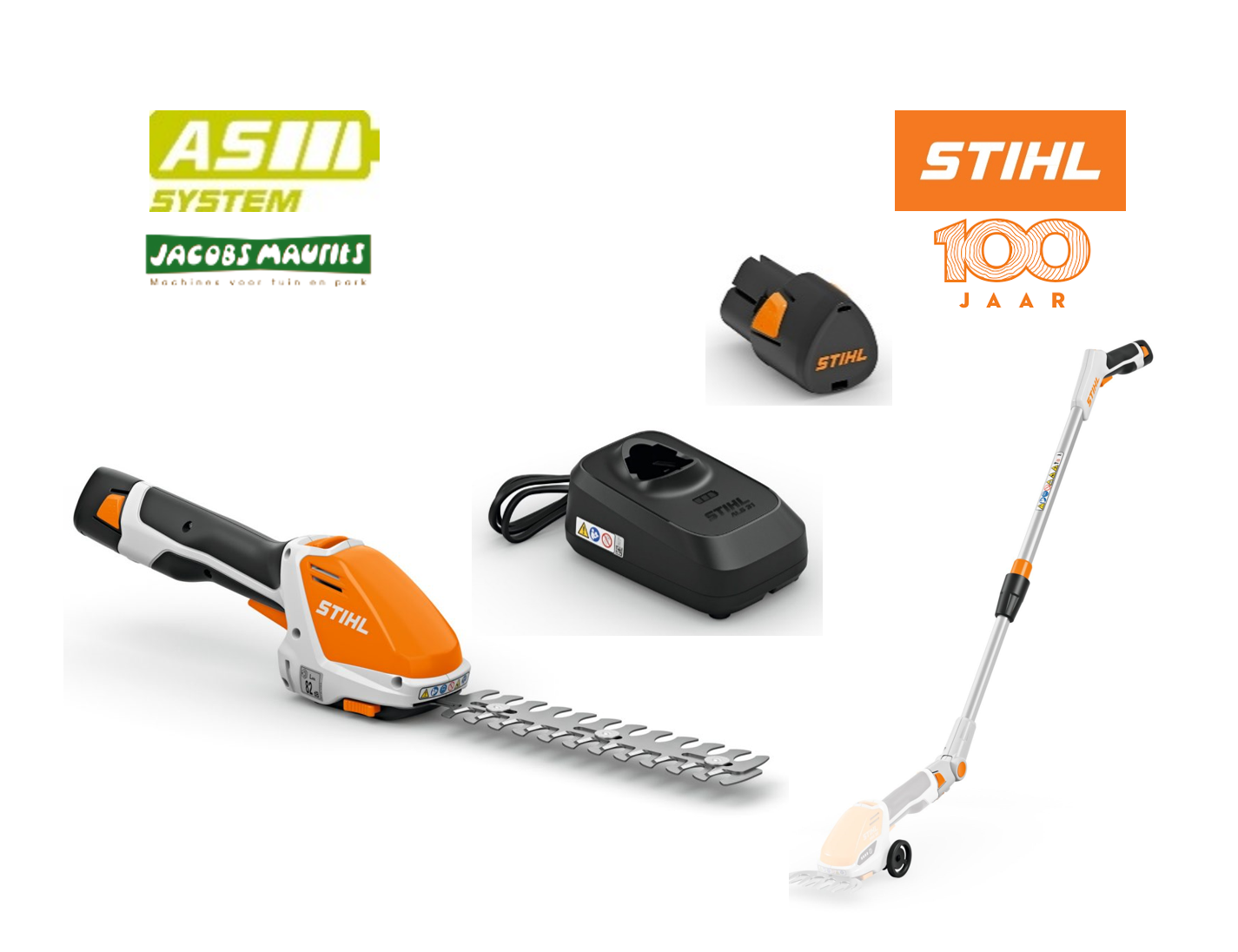 Stihl HSA 26 accu gras- en buxusschaar + telescoopsteel
