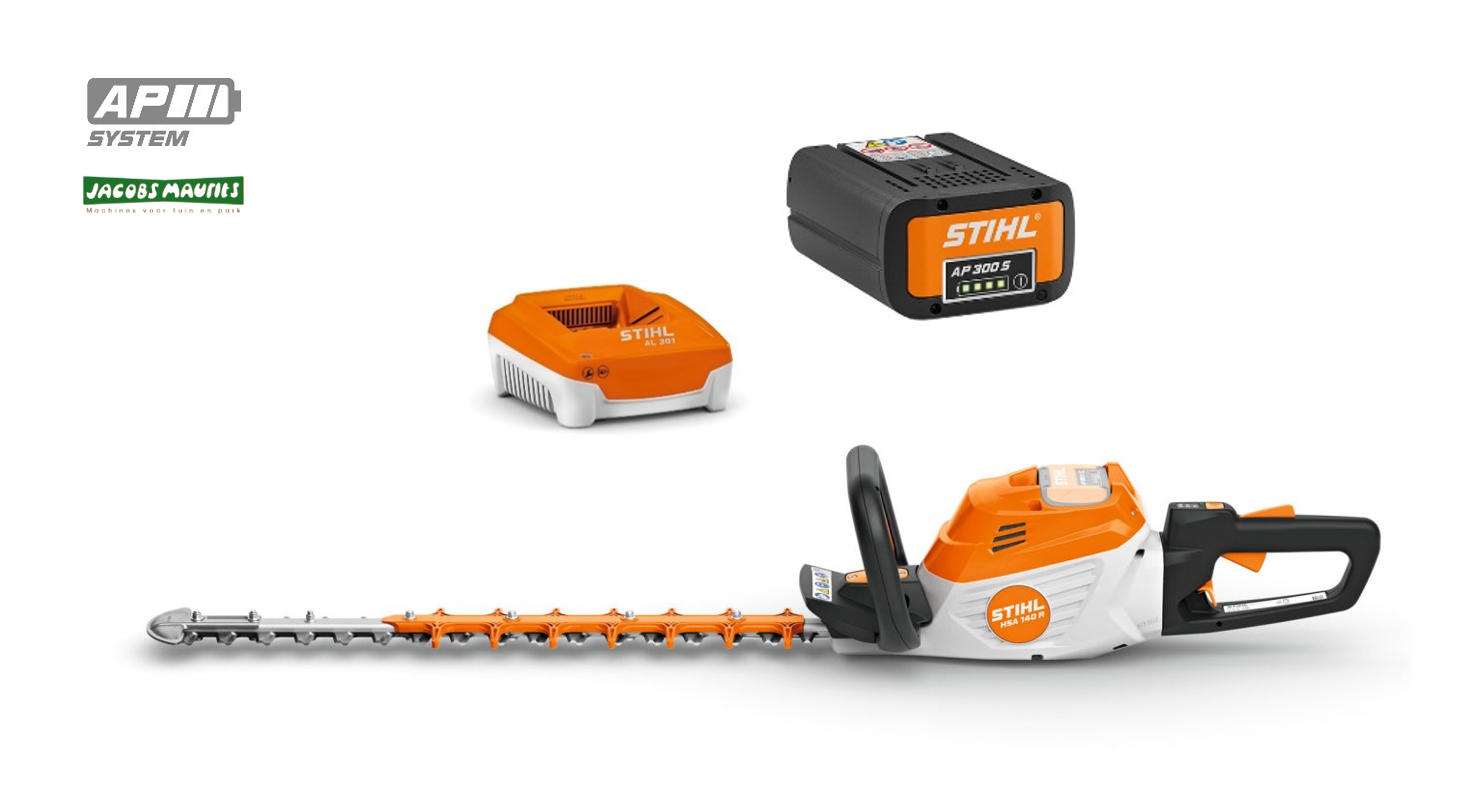 Stihl HSA 140 R PRO accu heggenschaar 60cm (met AP 300 S accu en AL 301 lader)