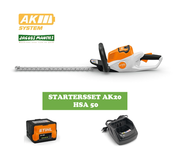Stihl HSA 50 accu heggenschaar (met AK 20 accu en AL 101 lader)