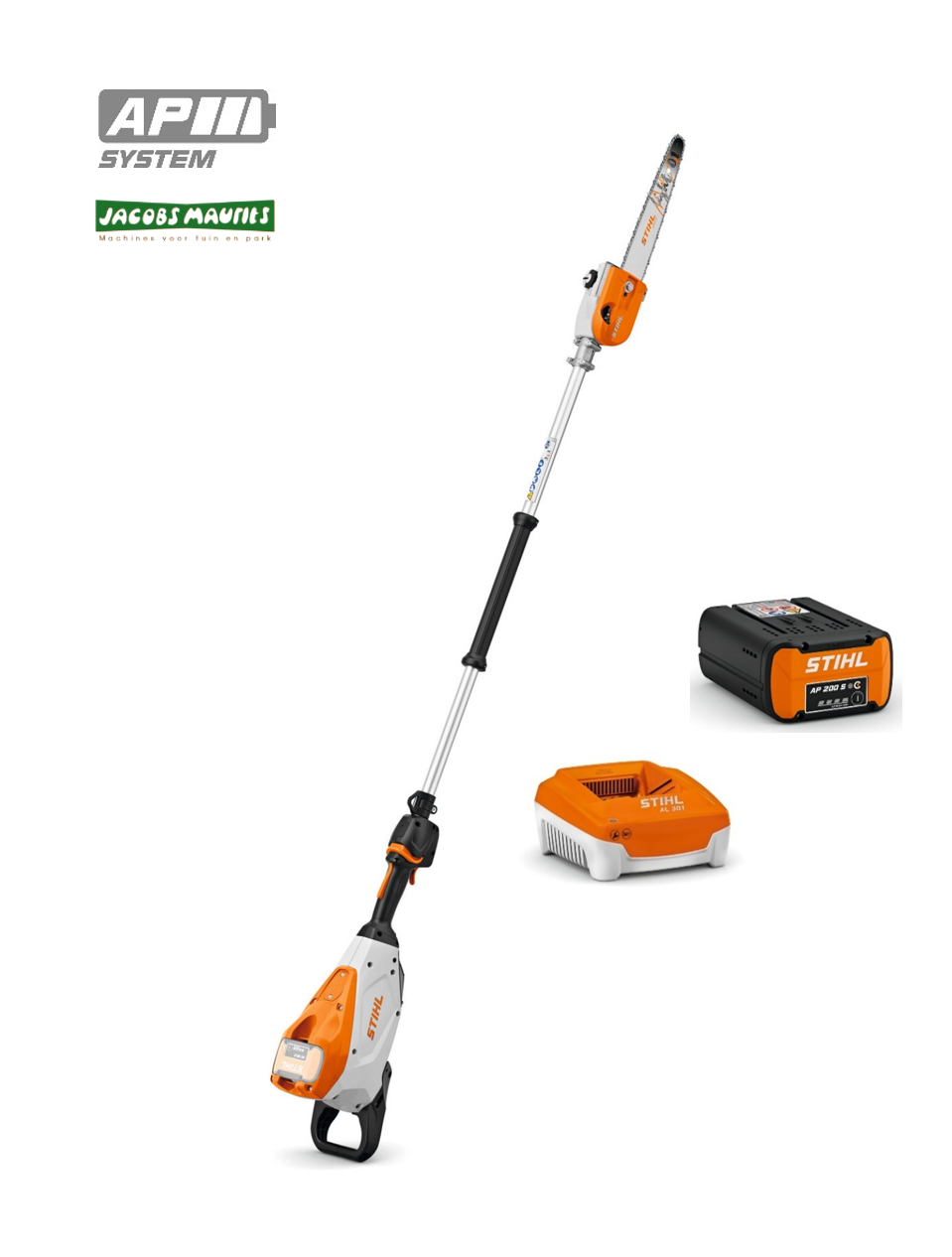 Stihl HTA 150 accu hoogtesnoeier (met AP 200 S accu en AL 301 oplader)