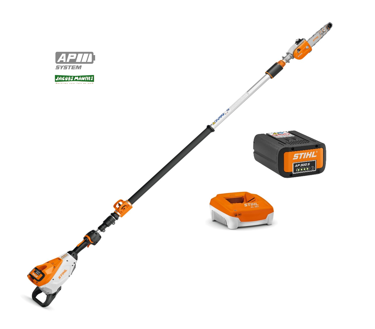 Stihl HTA 160 accu hoogtesnoeier (met AP 300 S accu en AL 301 oplader)