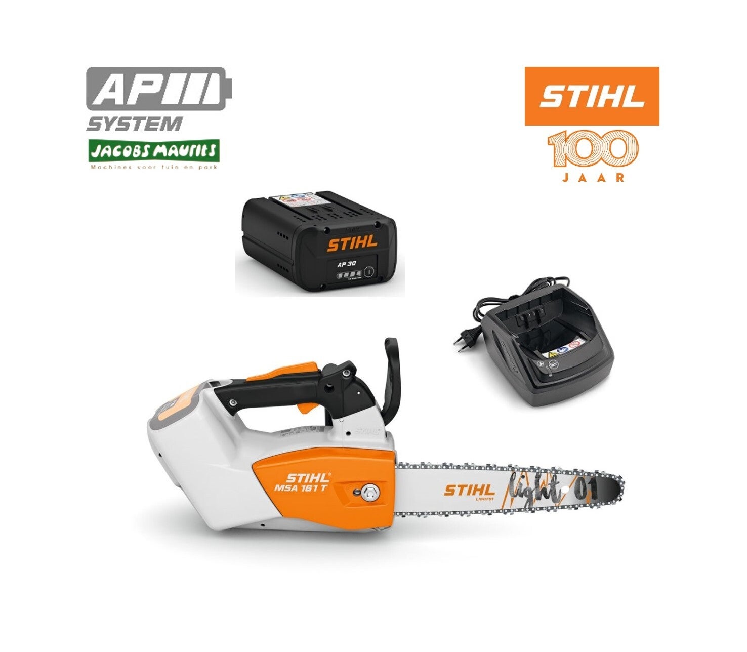 Stihl MSA 161 T tophendel accu kettingzaag (incl. AP 30 accu en AL 101 lader)