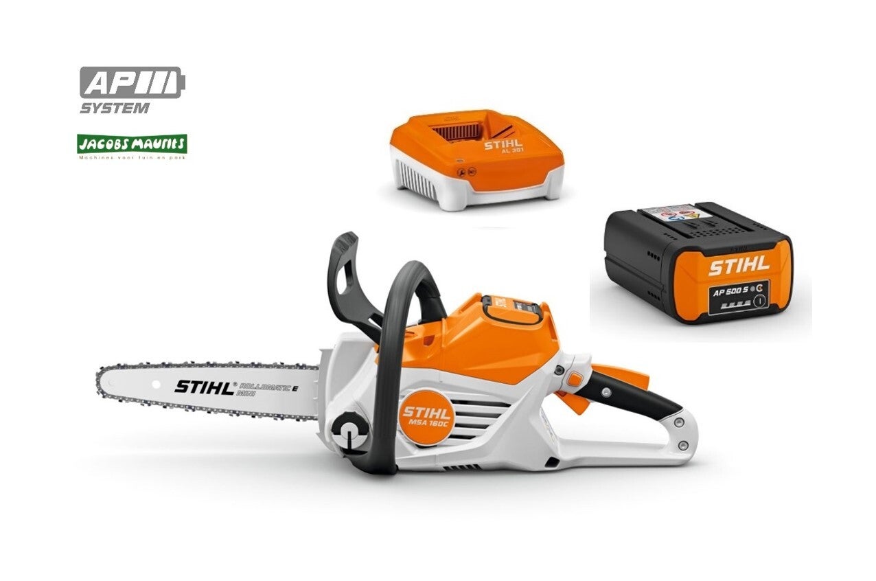 Stihl MSA 160 C-B accu kettingzaag (met AP 500 S accu en AL 301 lader)