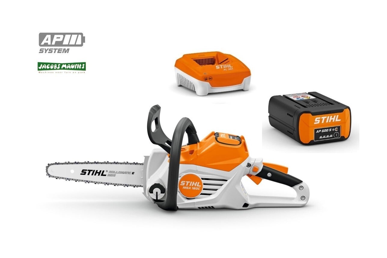 Stihl MSA 160 C-B accu kettingzaag (met AP 500 S accu en AL 501 lader)
