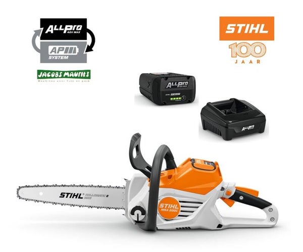 Stihl MSA 200 C-B accu kettingzaag (met AP 100 P accu en AL 301 lader)