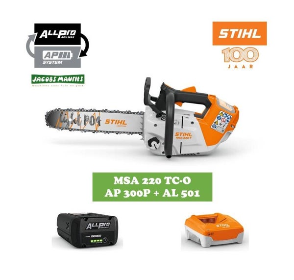 Stihl MSA 220 TC-O accu kettingzaag (met AP 300 P accu en AL 501 lader)