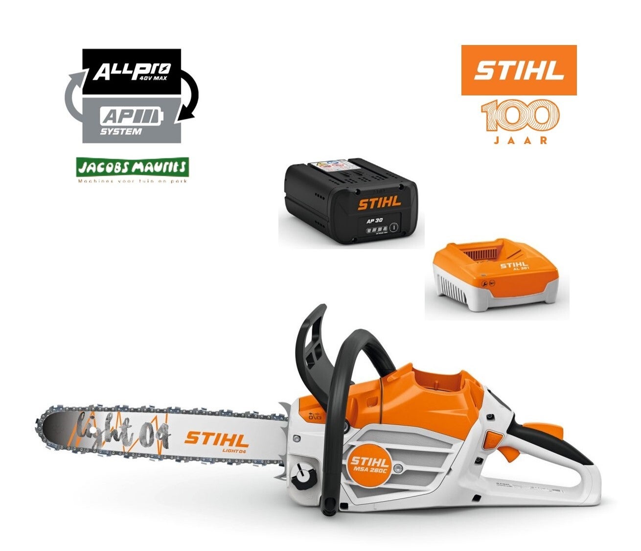 Stihl MSA 260 C-O accu kettingzaag (set met AP 30 accu en AL 501 lader)