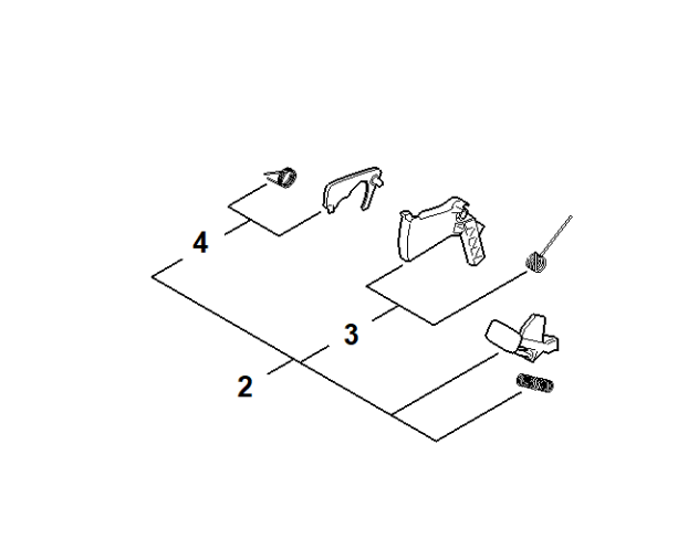 Stihl set bedieningselementen HA070073801