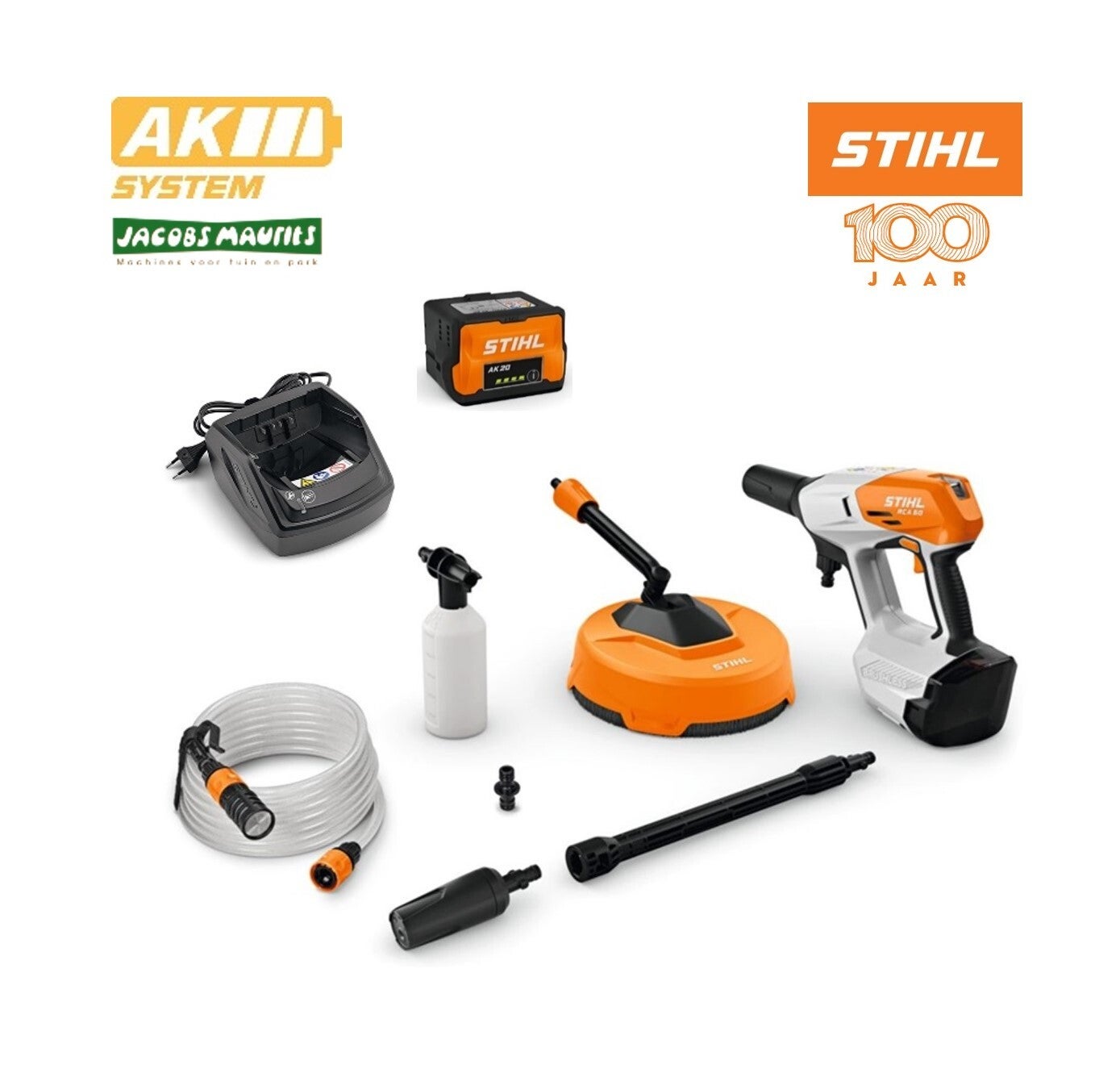Stihl RCA 50 accu hogedrukreiniger (Set met AK 20 accu en AL 101 lader)