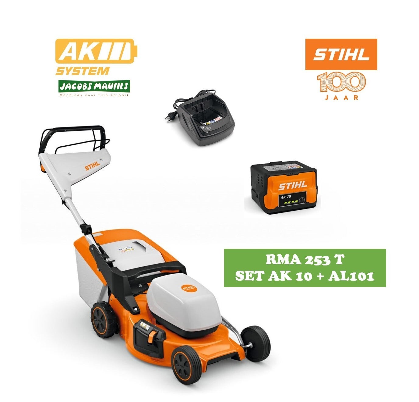 Stihl RMA 253 T accu grasmaaier (51cm - met AK 10 accu en AL 101 lader)