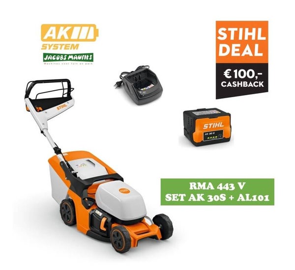 Stihl RMA 443 V accu grasmaaier (41cm - met AK 30 S accu en AL 101 lader)