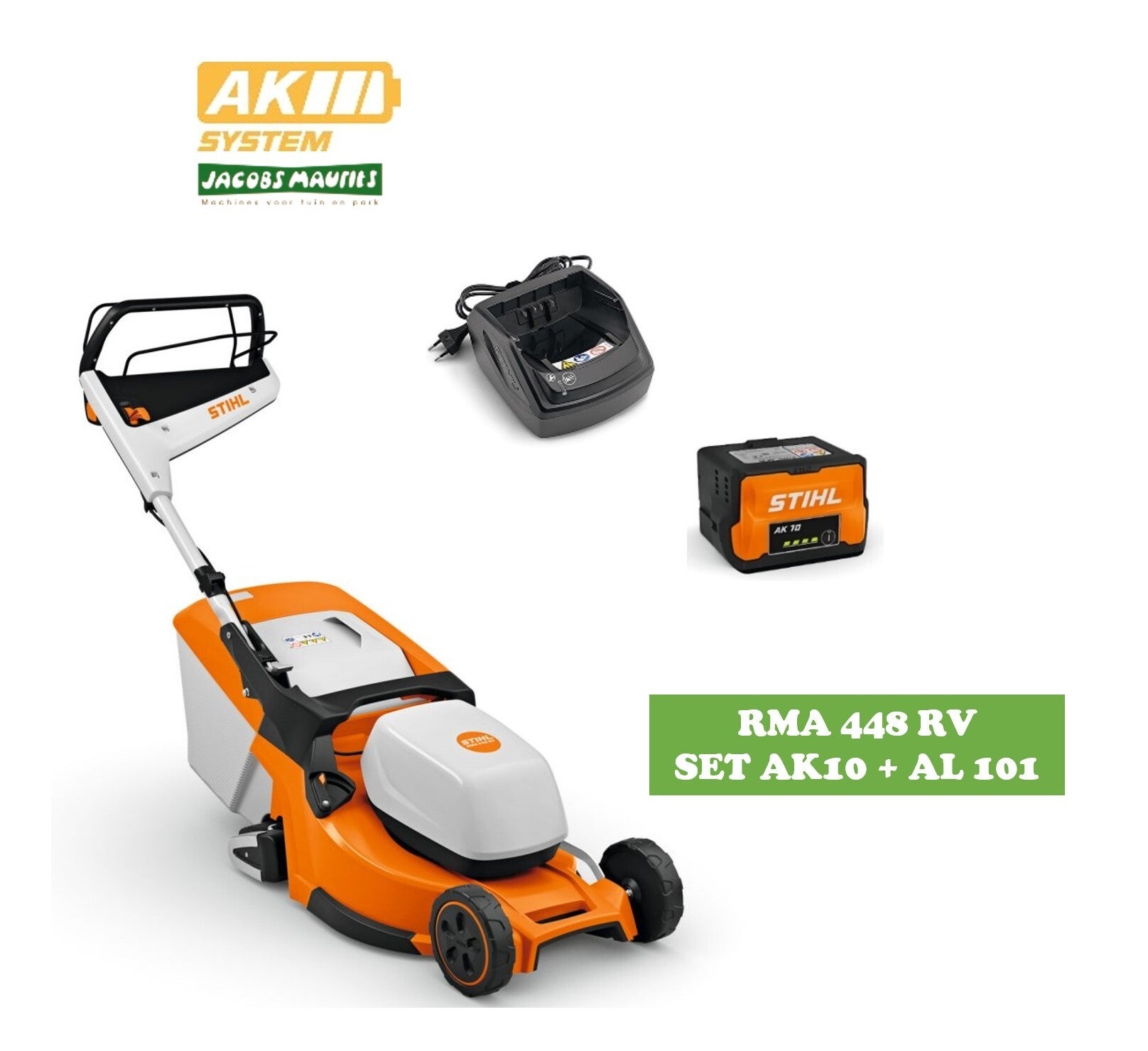 Stihl RMA 448 RV accu grasmaaier (46cm - met AK 10 accu en AL 101 lader)