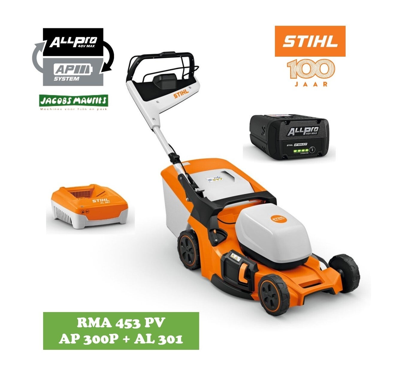 Stihl RMA 453 PV accu grasmaaier (51cm - met AP 300 P accu en AL 301 lader)