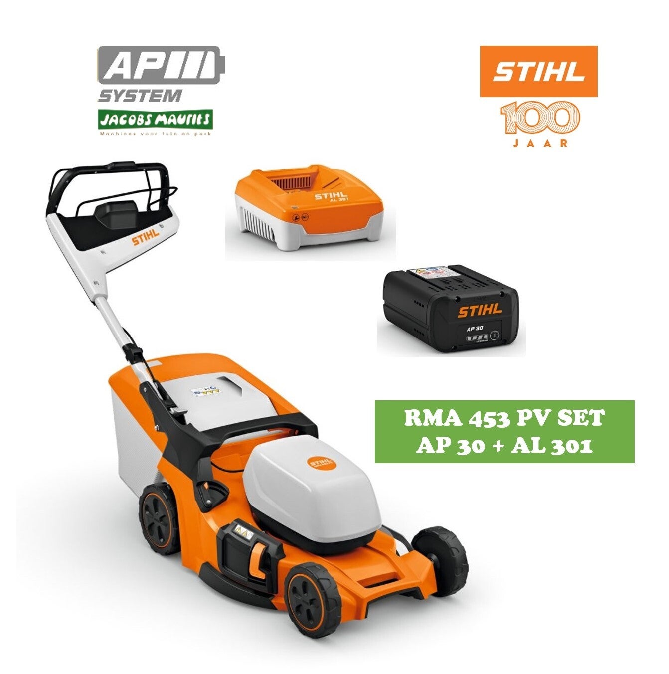 Stihl RMA 453 PV accu grasmaaier (51cm - met AP 30 accu en AL 301 lader)