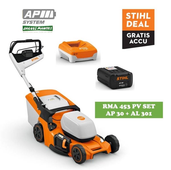 Stihl RMA 453 PV accu grasmaaier (51cm - met AP 30 accu en AL 301 lader)