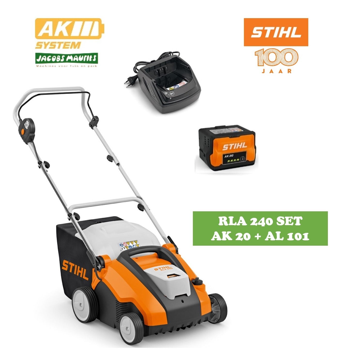Stihl RLA 240 accu verluchter (met accu AK 20 en lader AL 101)