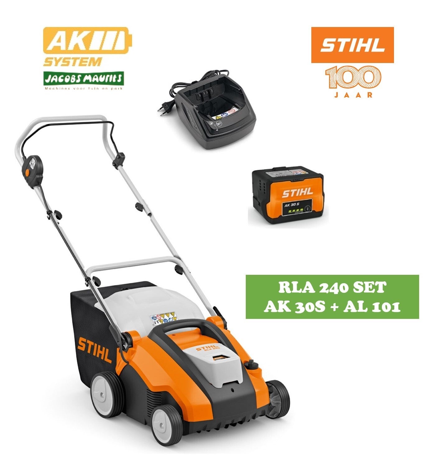 Stihl RLA 240 accu verluchter (met accu AK 30 S en lader AL 101)