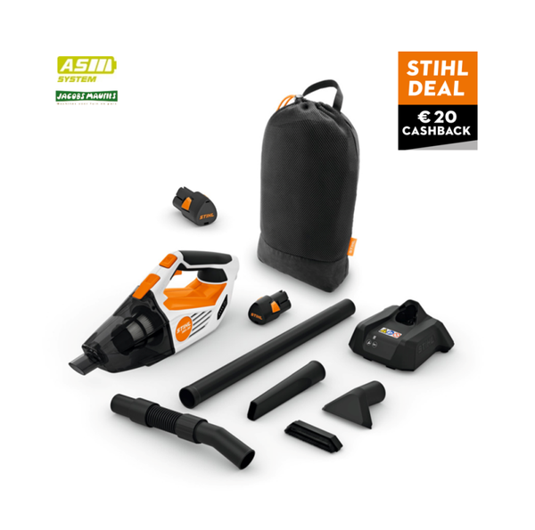 Stihl SEA 20 accu handstofzuiger (met 2x accu AS 2 en lader)