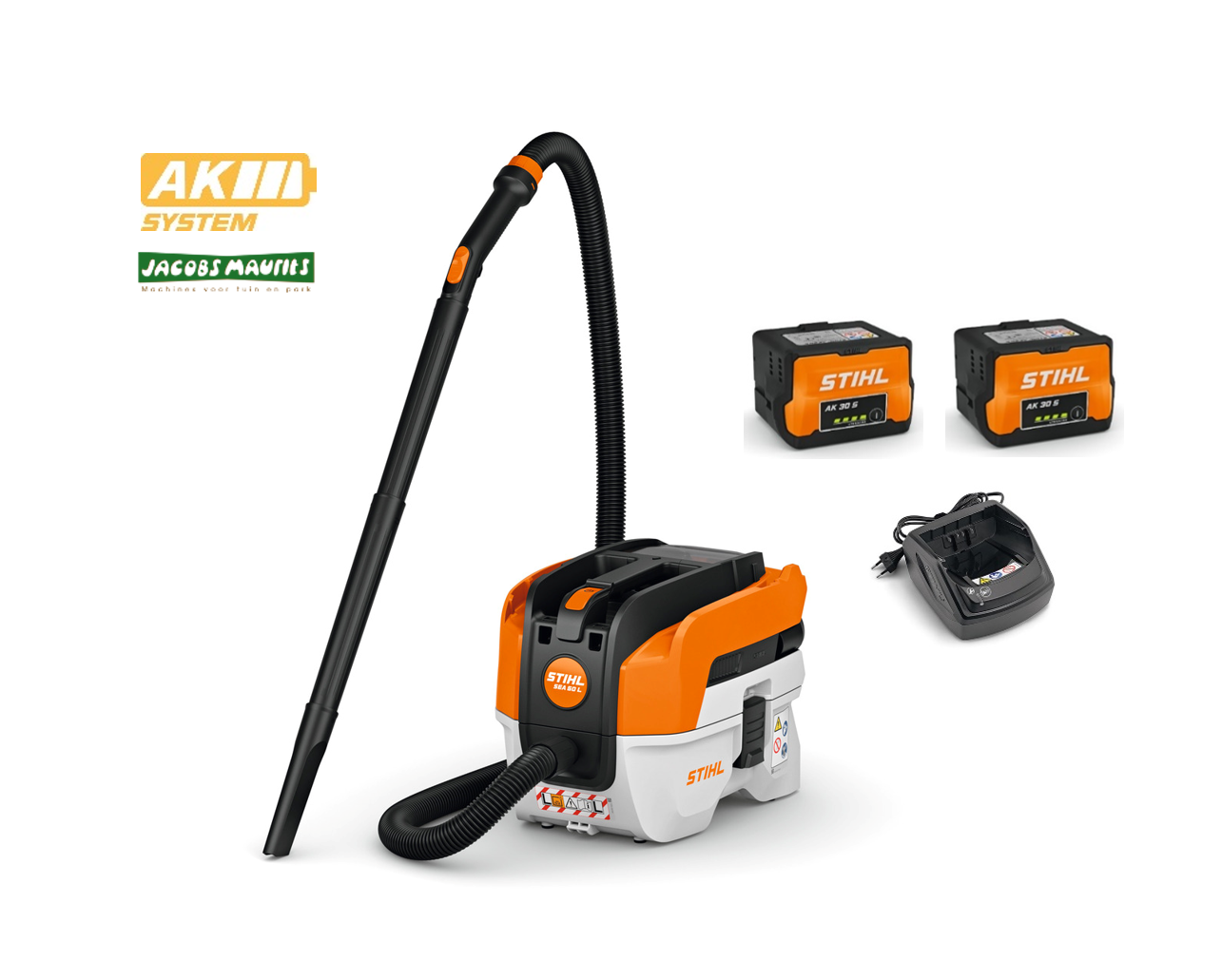 Stihl SEA 50 accu alleszuiger (met 2x AK 30 S accu en AL 101 oplader)
