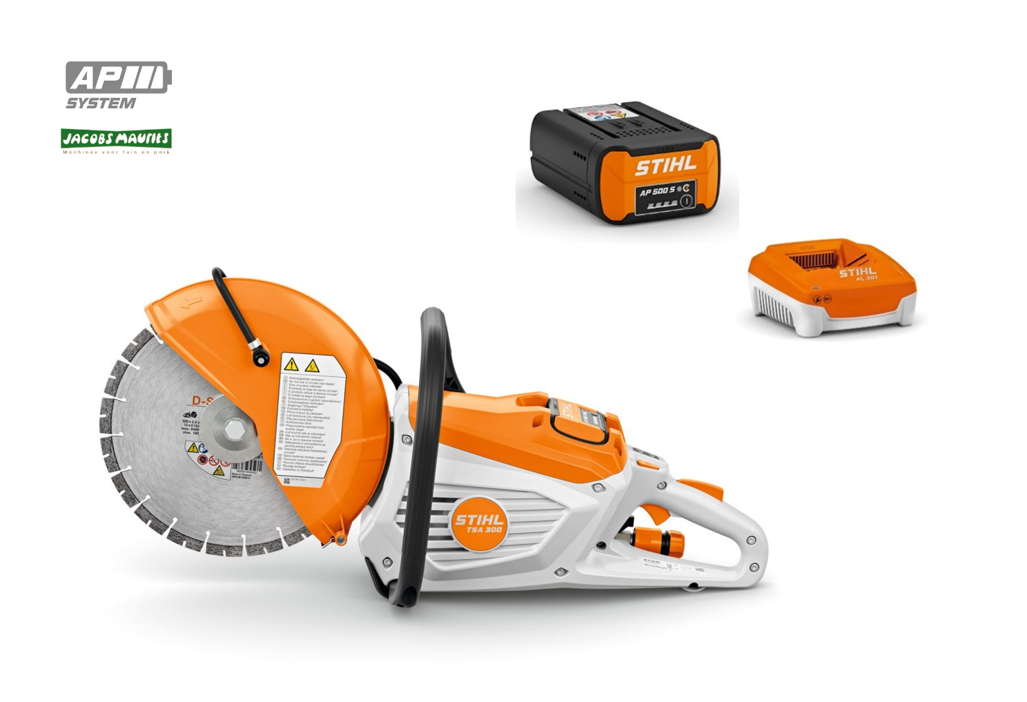 Stihl TSA 300 accu doorslijper (met AP 500 S accu en AL 501 lader)