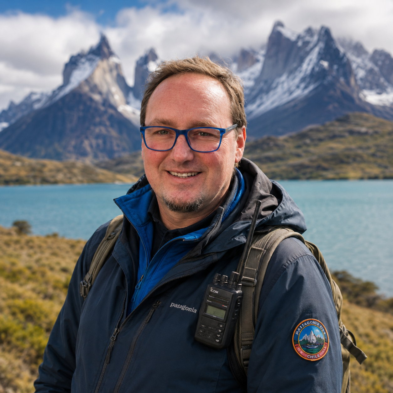 Tour Manager Chile Gerhard Bacher in Torres del Paine