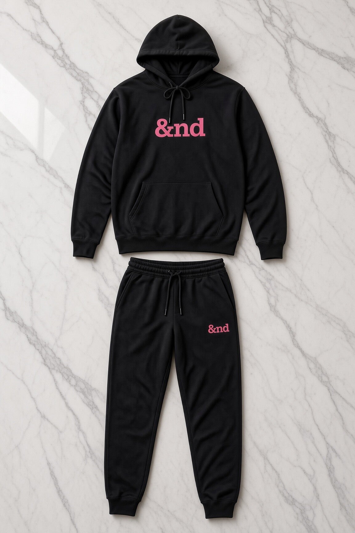 &nd Jogger/Hoodie Set Pink