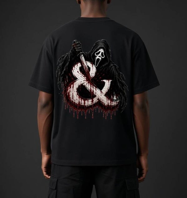 Ghost Oversized Unisex Tee Black